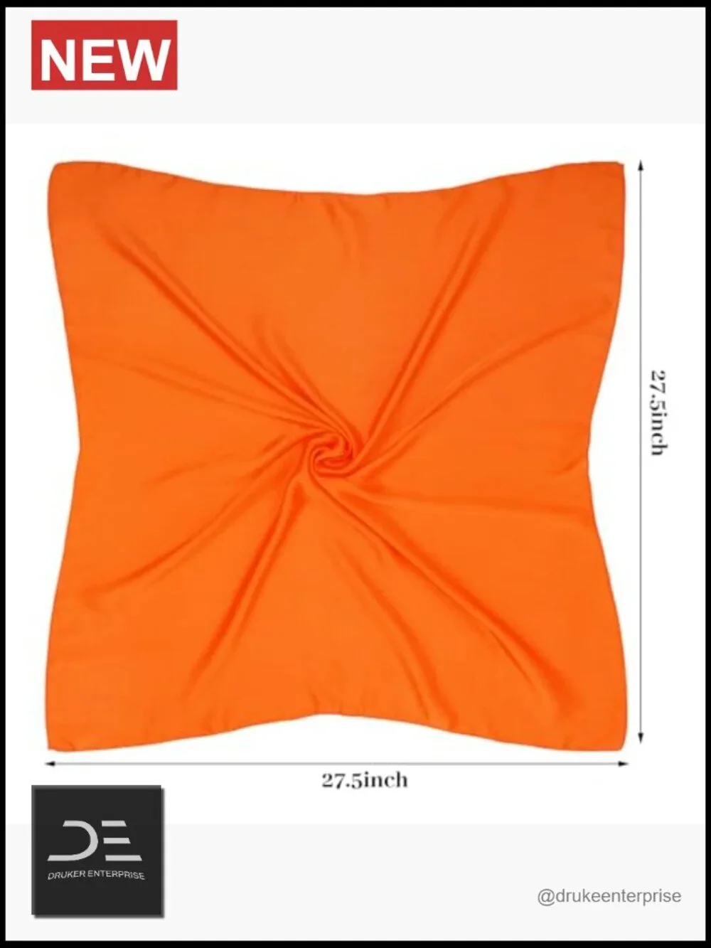Satin Square Scarf 27.5 Inch Fashion Neck Scarf Handkerchief Bandana